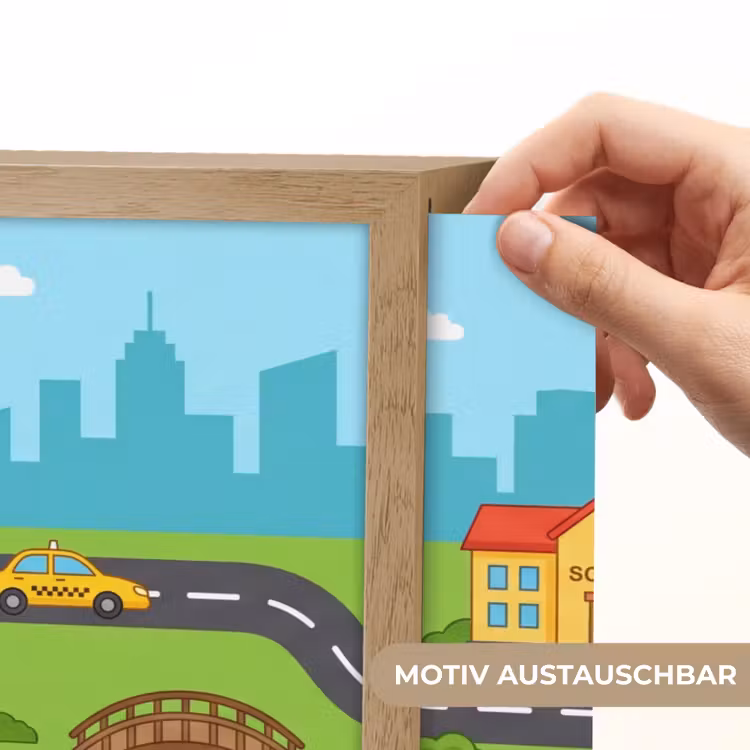 Nachtlicht Kinder - Stadt – Verkehr – Karikatur — 5