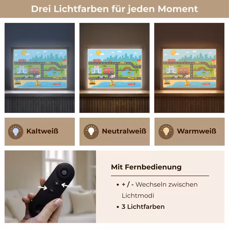 Nachtlicht Kinder - Stadt – Verkehr – Karikatur — 8