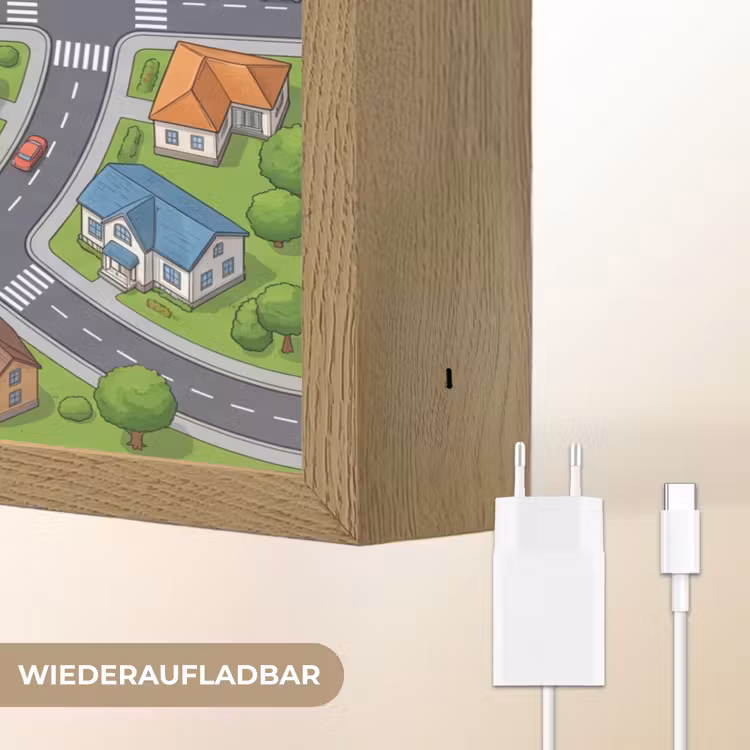 Nachtlicht Kinder - Wohnviertel – Bovenaf – Cartoon — 9