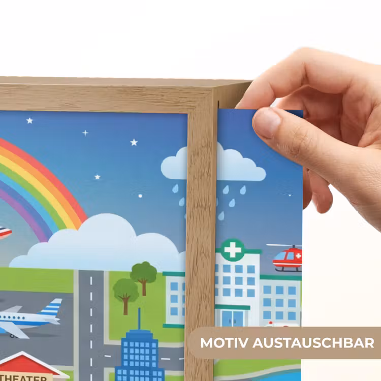 Nachtlicht Kinder - Stadt – Stadtplan – Karikatur — 5