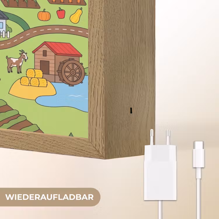 Nachtlicht Kinder - Tiere – Ländliche Umgebung – Illustration — 9