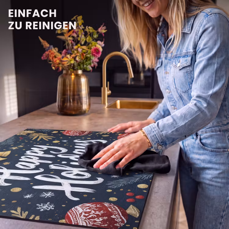 Herdabdeckplatte - Festlich - Weihnachtsgruß - Farbenfroh — 6