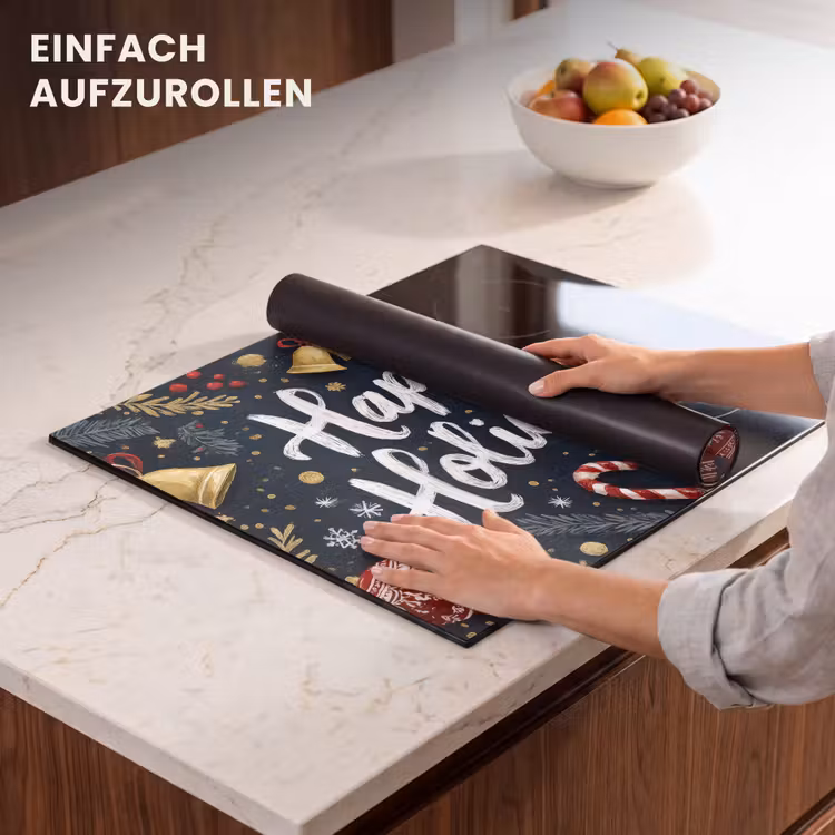 Herdabdeckplatte - Festlich - Weihnachtsgruß - Farbenfroh — 7
