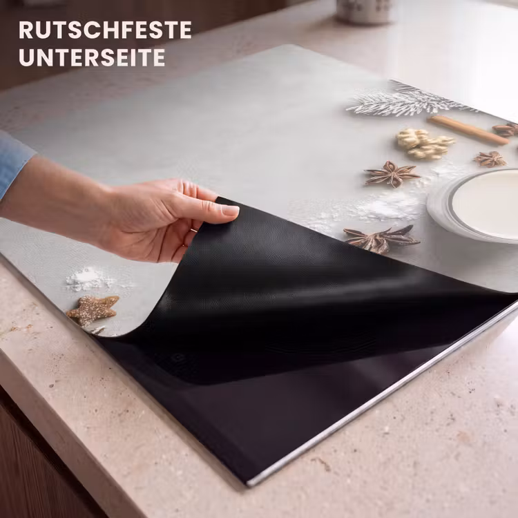 Herdabdeckplatte - Kräuter - Winter - Milch - Beton — 9