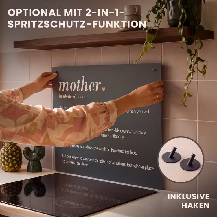 Herdabdeckplatte - Mum Definition - Mutter - Zitate - Sprichwörter — 10