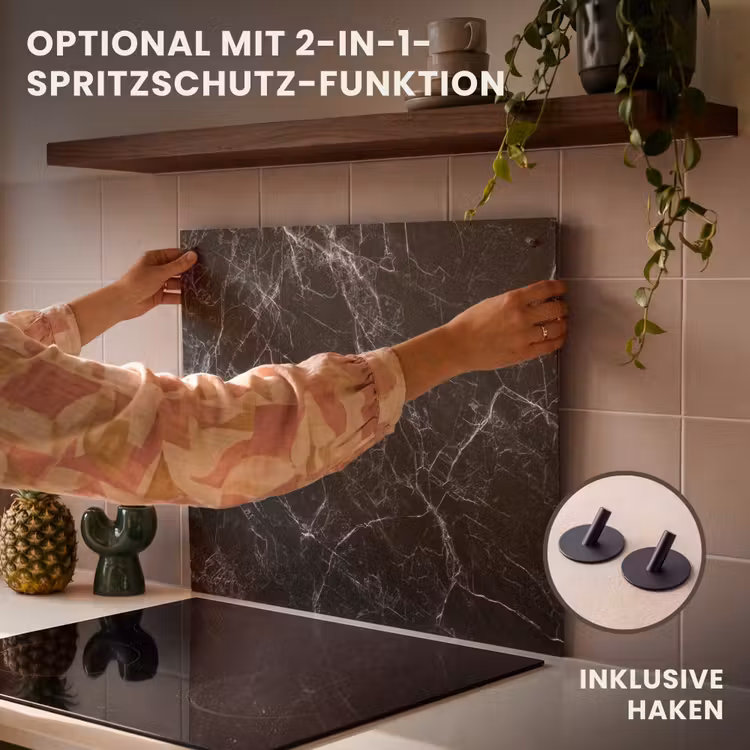 Herdabdeckplatte - Blitzschlag von Black Marble — 10