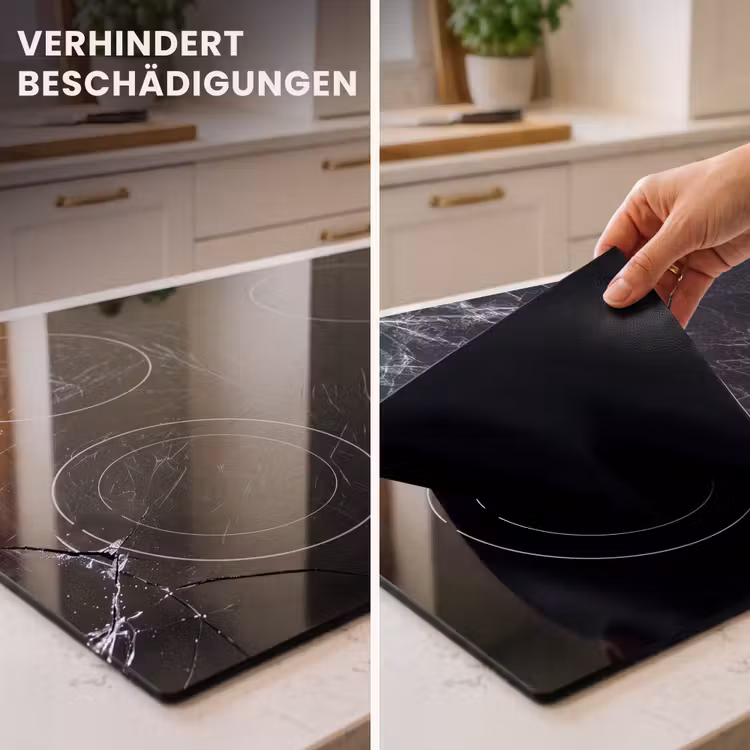 Herdabdeckplatte - Blitzschlag von Black Marble — 3