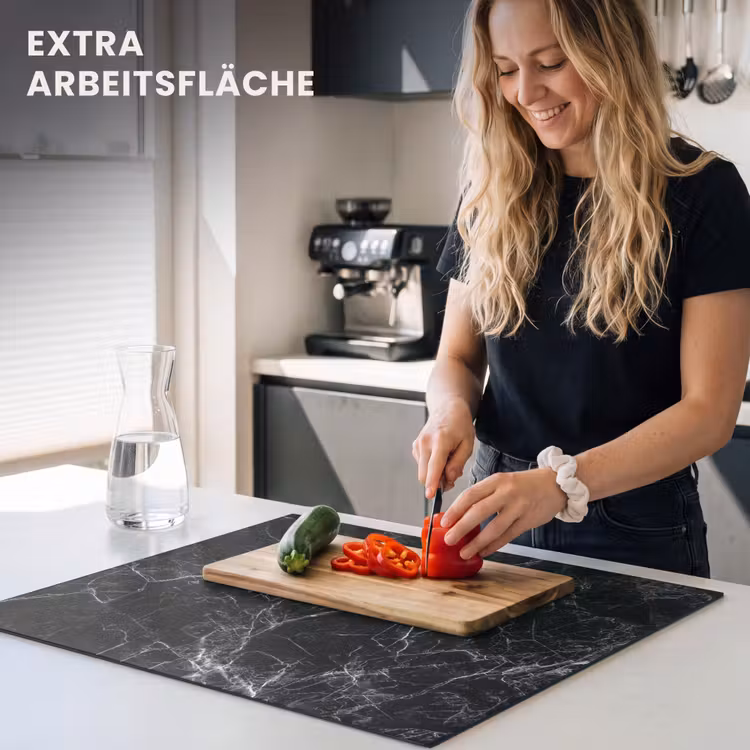Herdabdeckplatte - Blitzschlag von Black Marble — 4
