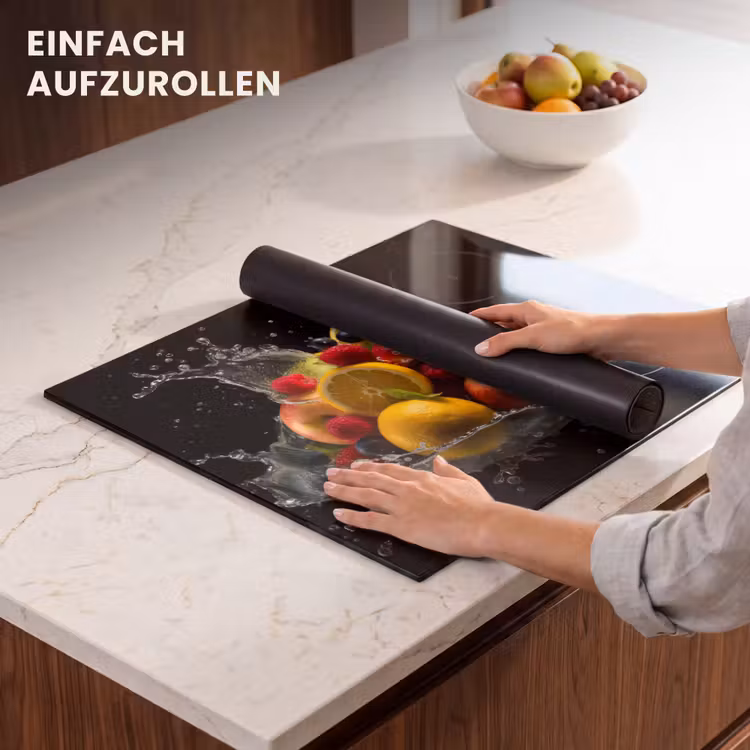 Herdabdeckplatte - Obst - Apfel - Orange - Rote Früchte - Wasser — 7