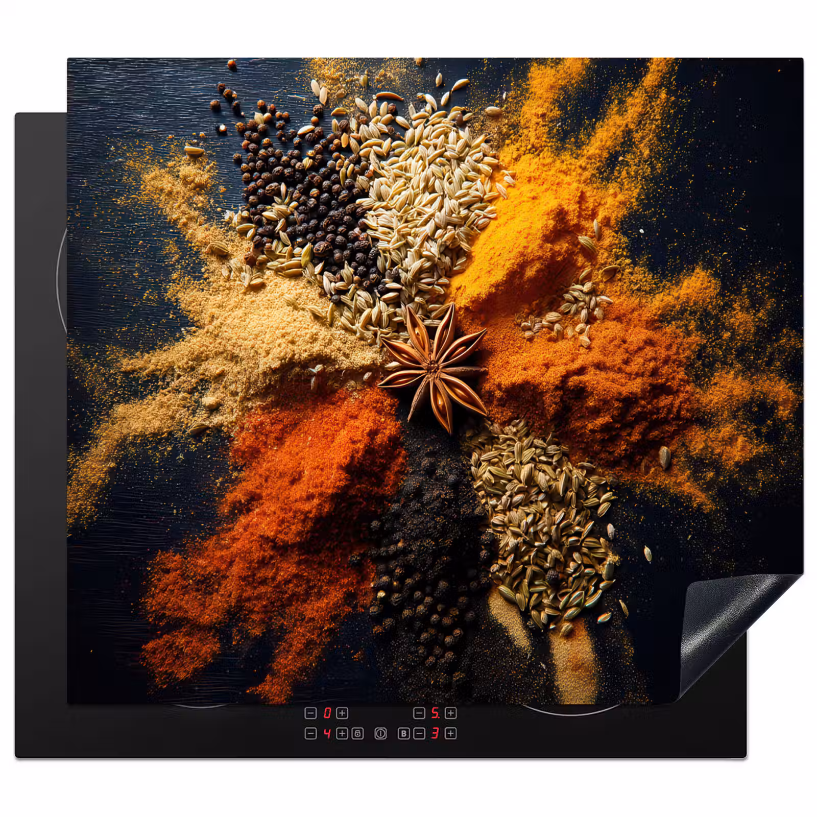 Herdabdeckplatte - Gewürze - Explosion - Orange — 1