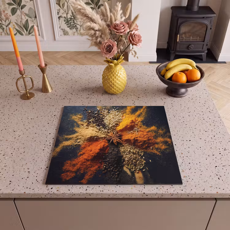 Herdabdeckplatte - Gewürze - Explosion - Orange — 2