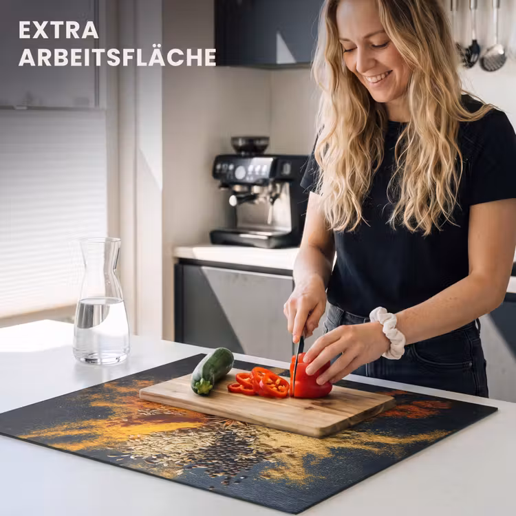 Herdabdeckplatte - Gewürze - Explosion - Orange — 4