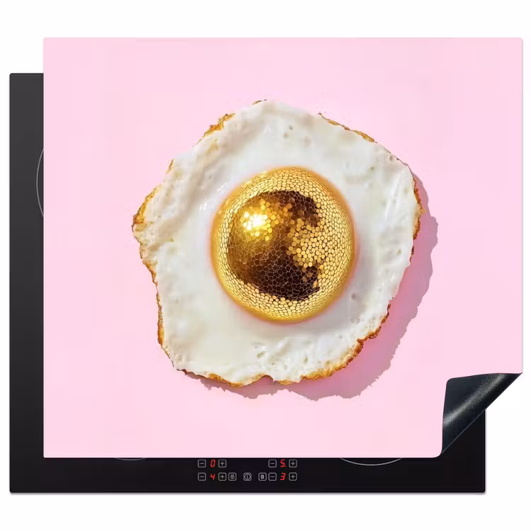 Herdabdeckplatte - Ei - Disco - Frühstück - Glitzer — 1