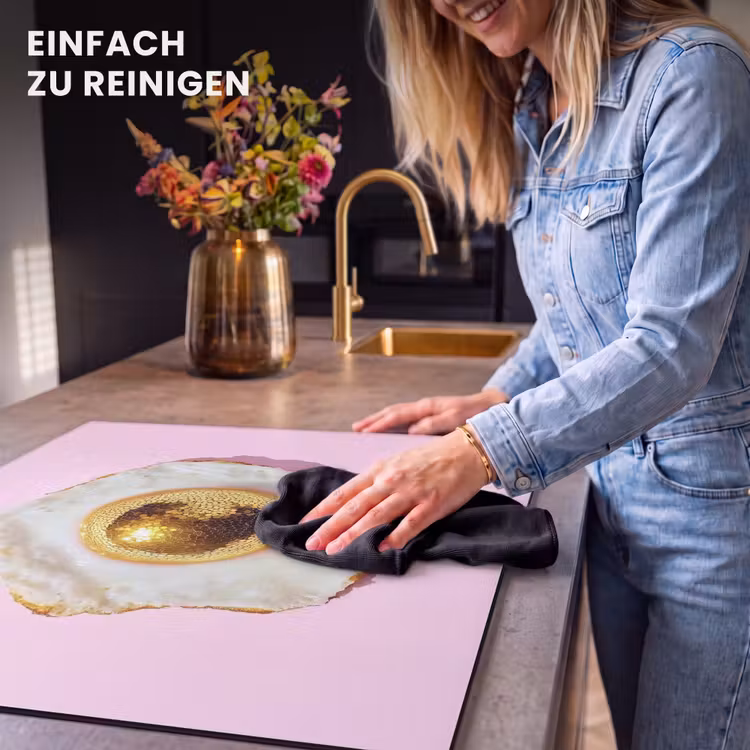 Herdabdeckplatte - Ei - Disco - Frühstück - Glitzer — 6