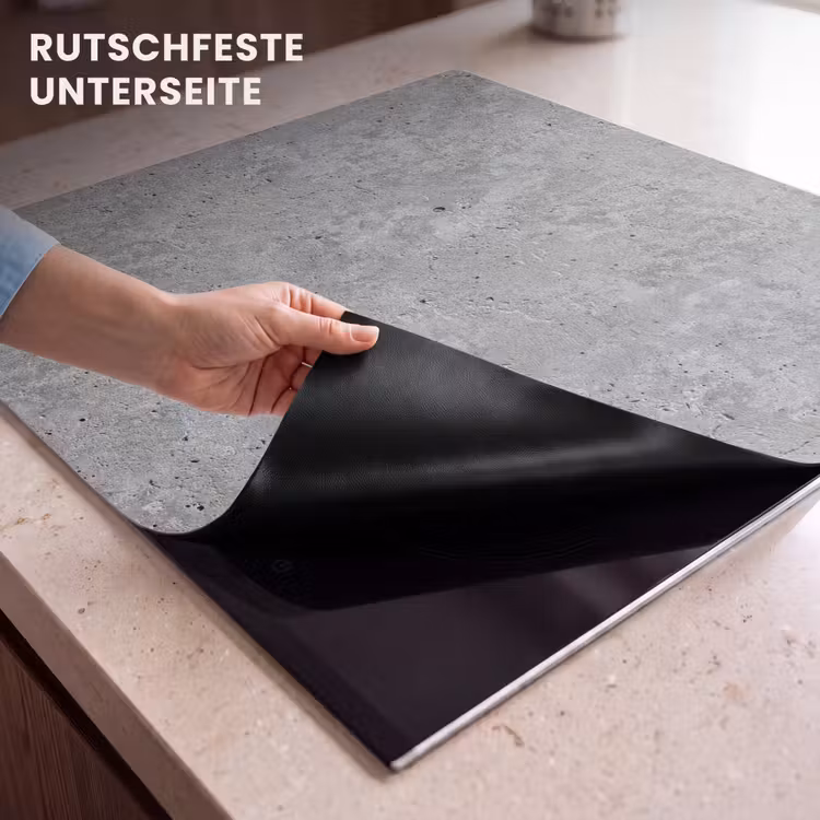 Herdabdeckplatte - Beton - Schiefer - Grau - Struktur aus Beton — 9