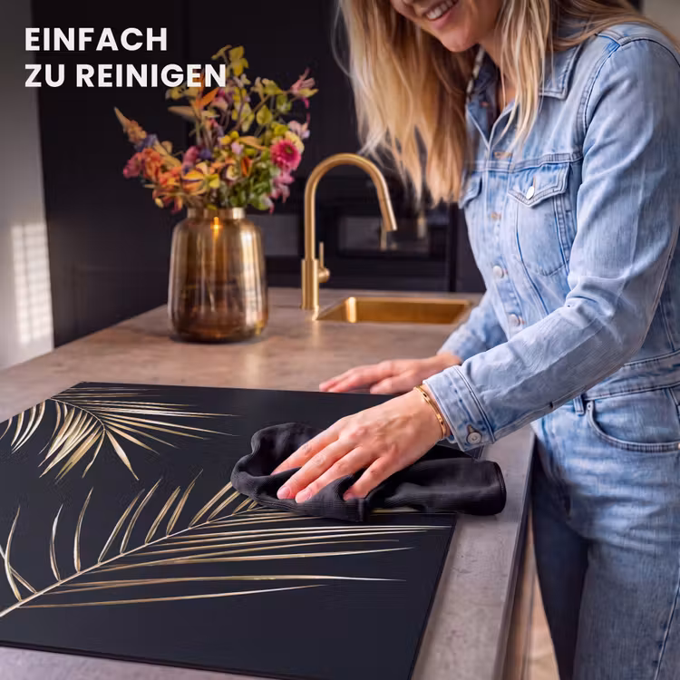 Herdabdeckplatte - Goldene Eleganz der Tropen — 6