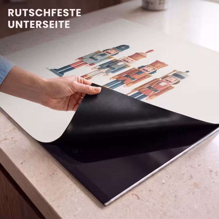 Herdabdeckplatte - Nussknacker - Minimalistisch - Weihnachten - Beige — 9