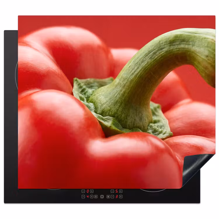 Herdabdeckplatte - Essen – Paprika – Rot — 1