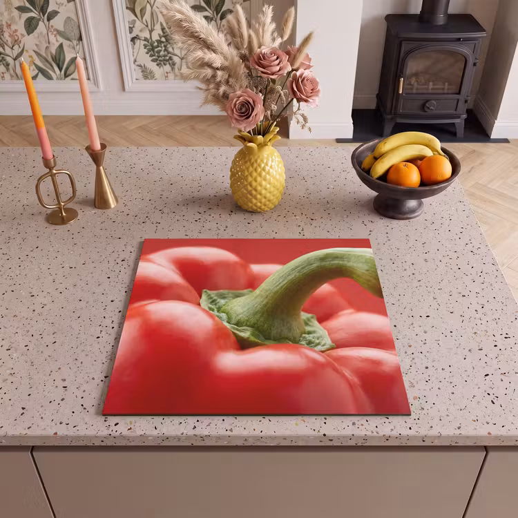 Herdabdeckplatte - Essen – Paprika – Rot — 2