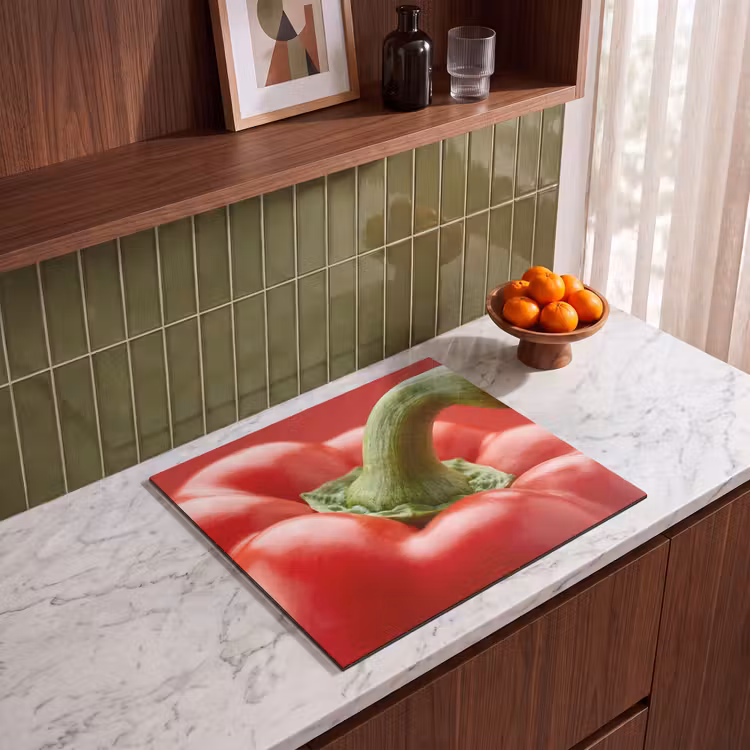 Herdabdeckplatte - Essen – Paprika – Rot — 8