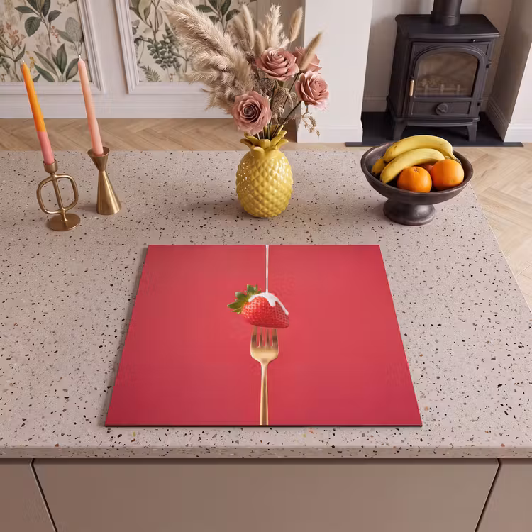 Herdabdeckplatte - Obst – Sahne – Modern — 2
