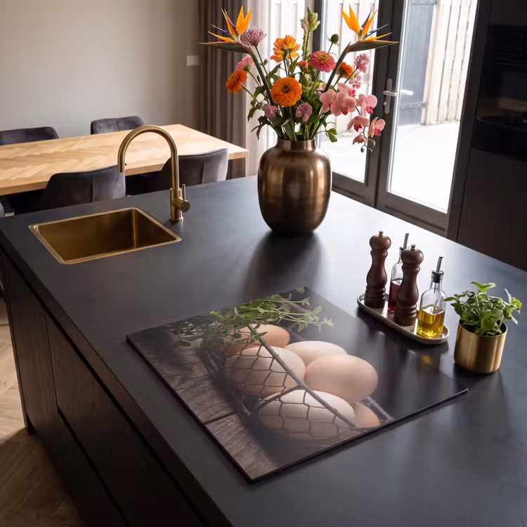 Herdabdeckplatte - Eier – Korb – Essen — 5