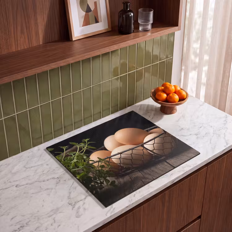 Herdabdeckplatte - Eier – Korb – Essen — 8