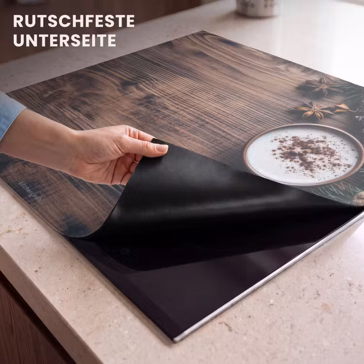 Herdabdeckplatte - Winter - Holzoptik - Stilleben — 9