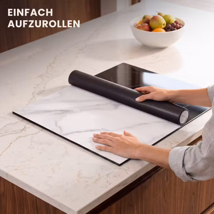 Herdabdeckplatte - Weißer Marmor Zen — 7