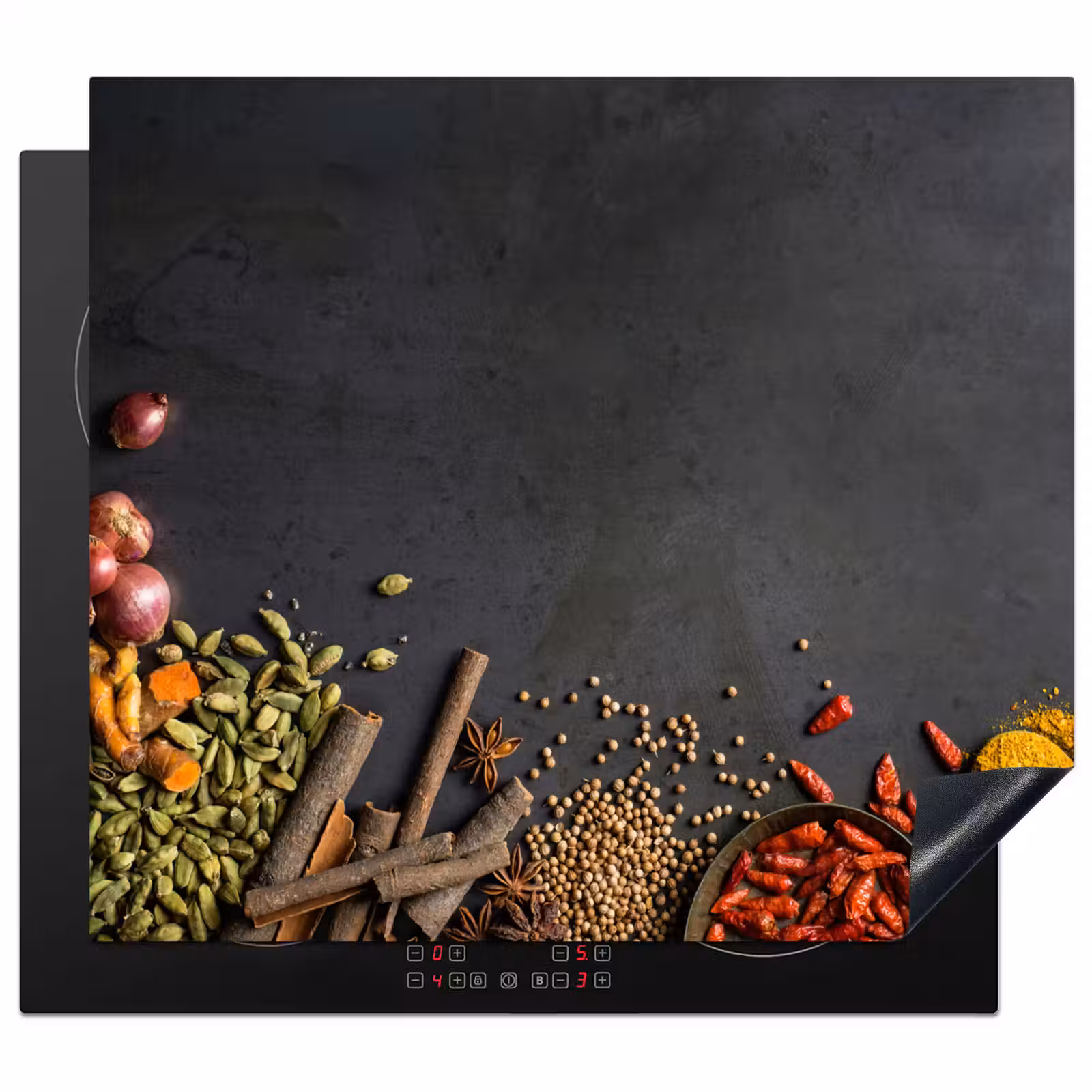 Herdabdeckplatte - Stilleben mit Gewürzen und Aromen — 1