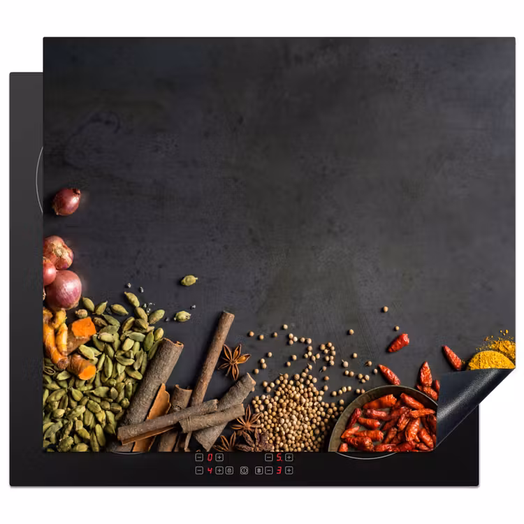 Herdabdeckplatte - Stilleben mit Gewürzen und Aromen — 1