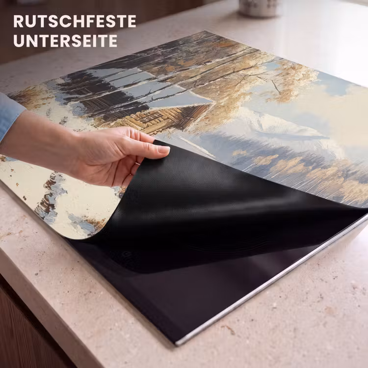 Herdabdeckplatte - Winter - Schnee - Zuhause - Natur — 9