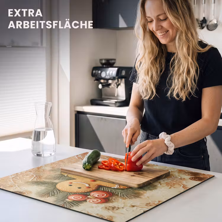 Herdabdeckplatte - Weihnachten - Plätzchen - Puppe - Spekulatius — 4