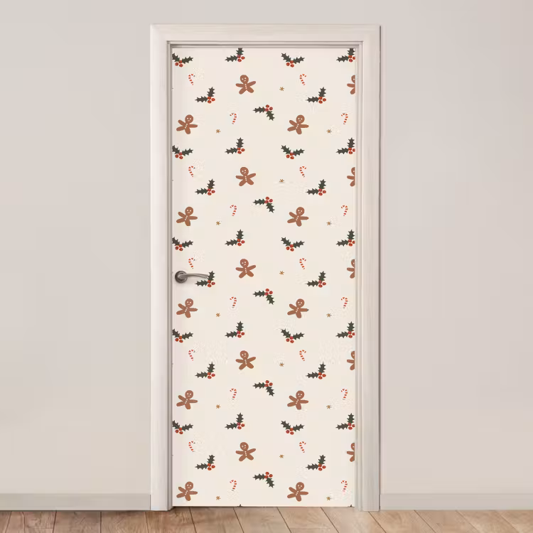 Türtapete - Illustration - Figuren - Beige — 1