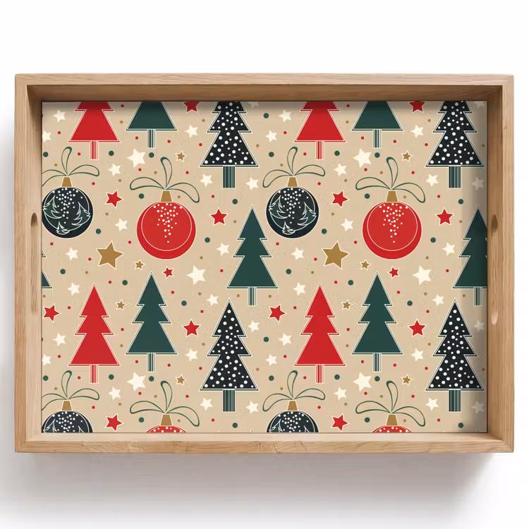 Tablett - Illustration - Weihnachten - Sterne — 1