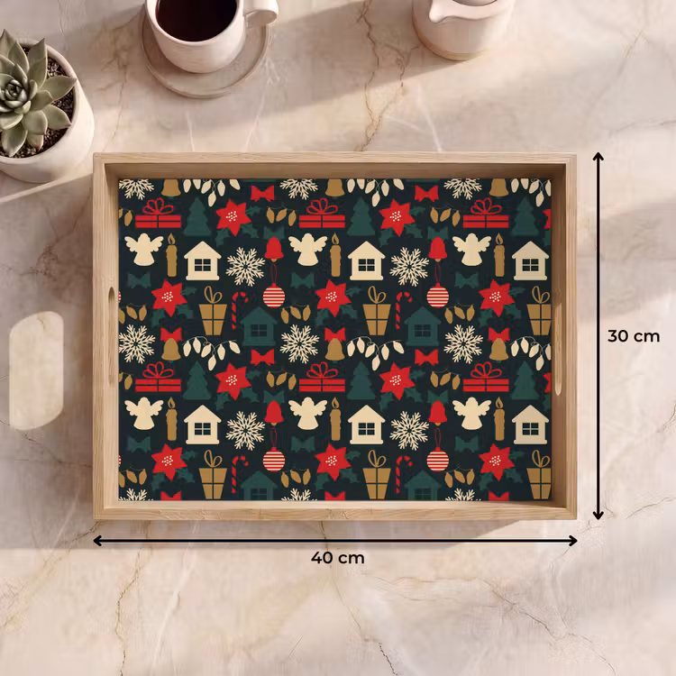 Tablett - Muster - Weihnachten - Symbole — 9