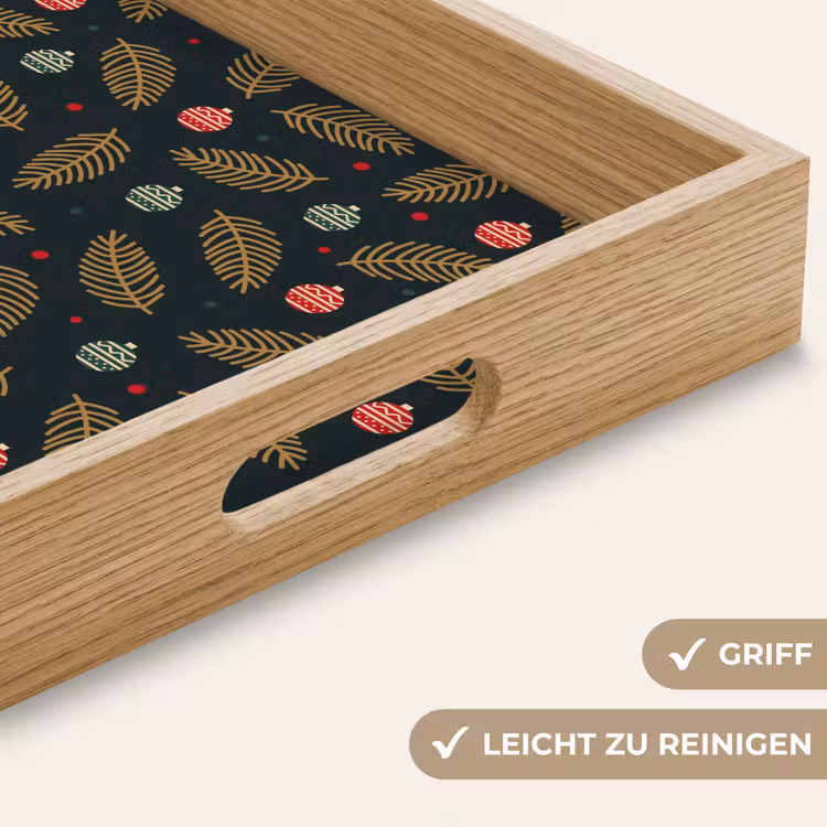 Tablett - Muster - Weihnachten - Symbole - Grün — 5
