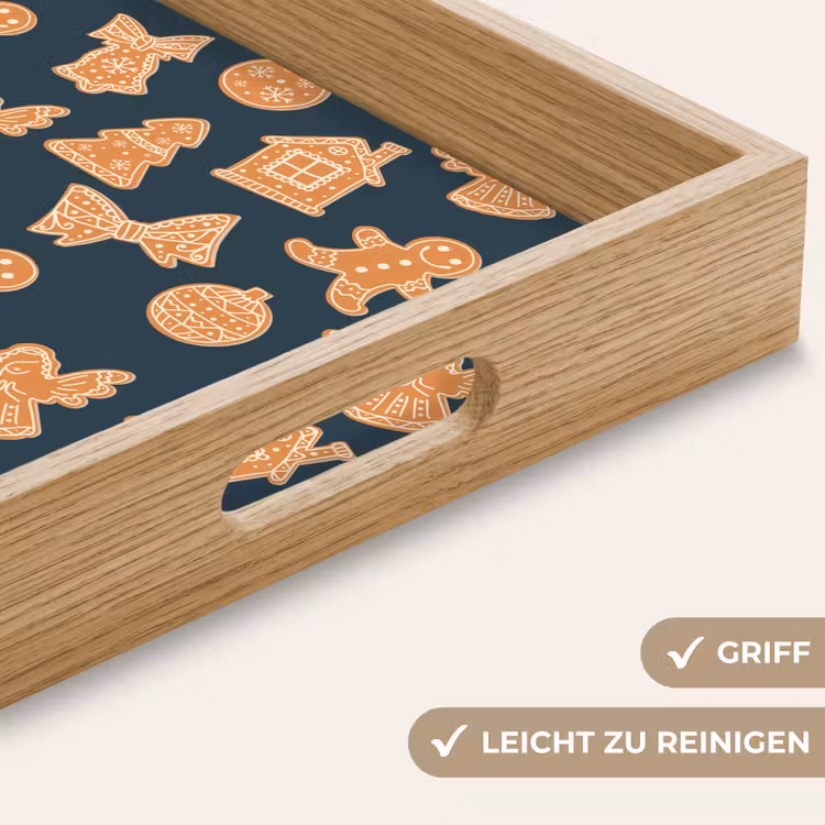 Tablett - Illustration - Kekse - Blau — 5