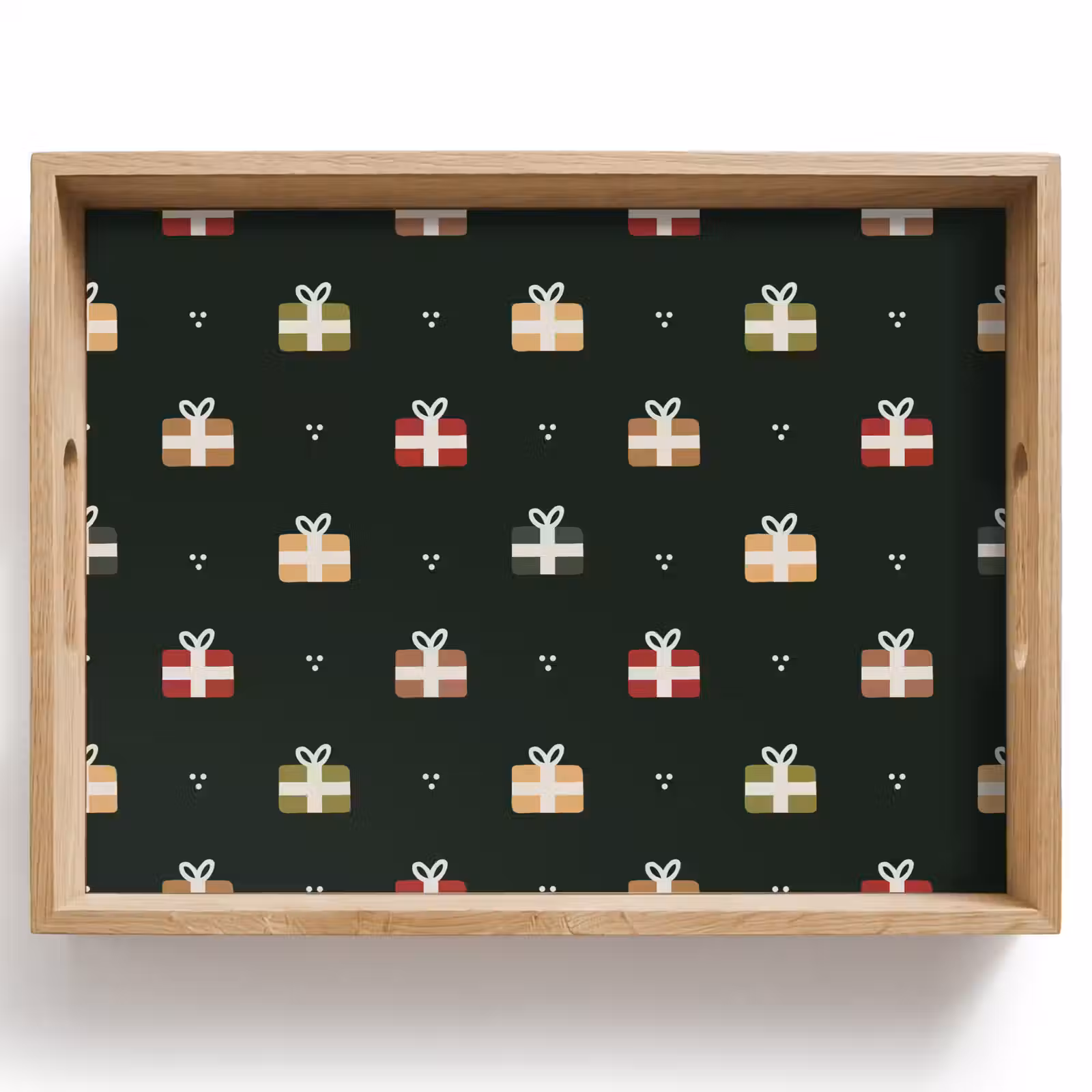 Tablett - Illustration - Geschenke - Grün — 1