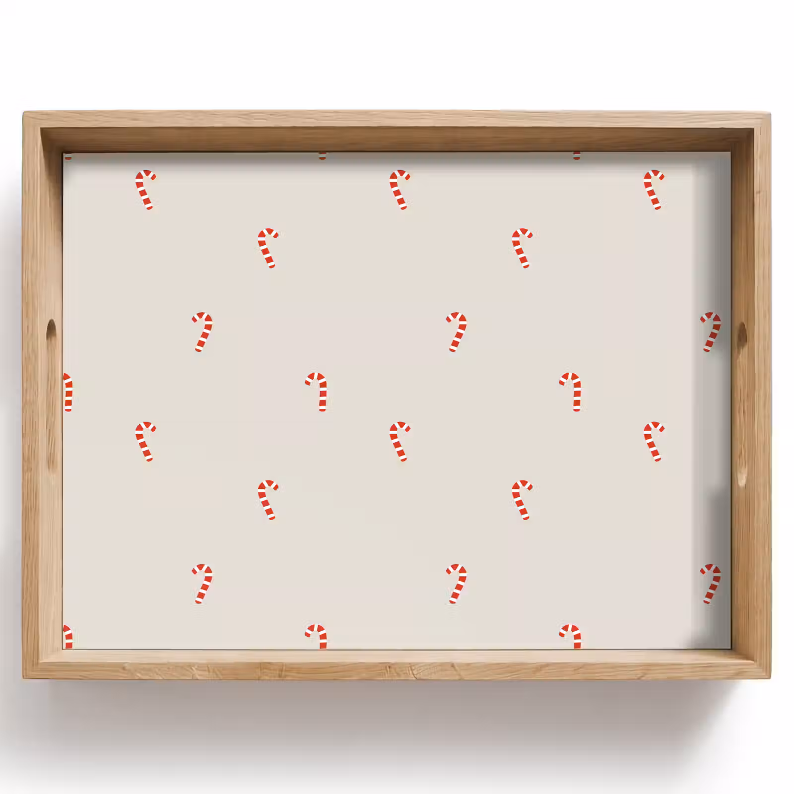 Tablett - Muster - Säurestäbchen - Beige — 1