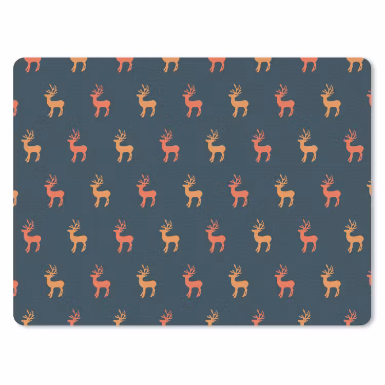 Mauspad - Muster - Hirsche - Blau — 1