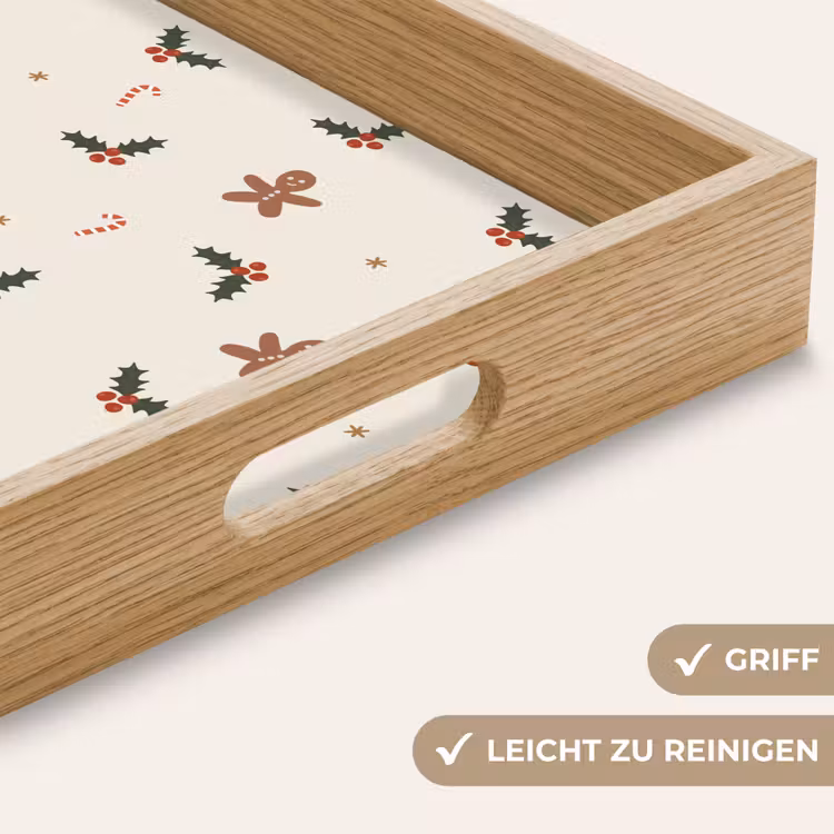 Tablett - Illustration - Figuren - Beige — 5