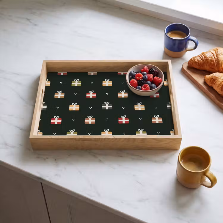 Tablett - Illustration - Geschenke - Grün — 4