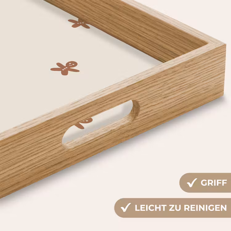 Tablett - Muster - Kekse - Beige — 5