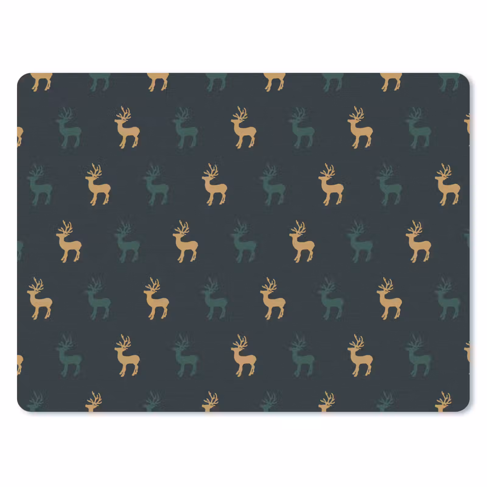 Mauspad - Muster - Grün - Hirsche — 1