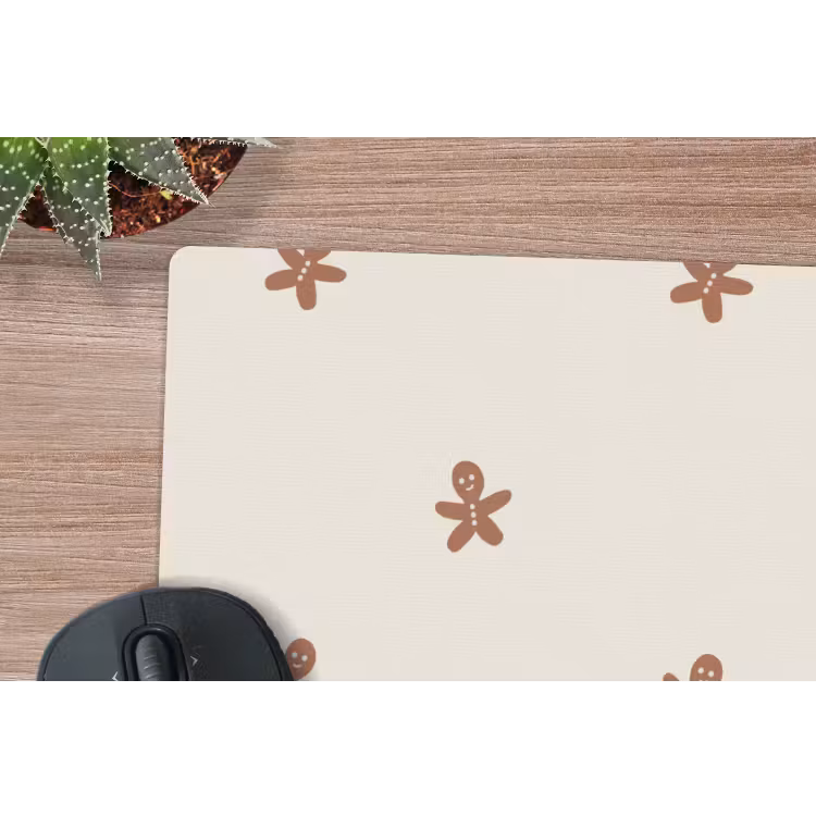 Mauspad - Muster - Kekse - Beige — 4