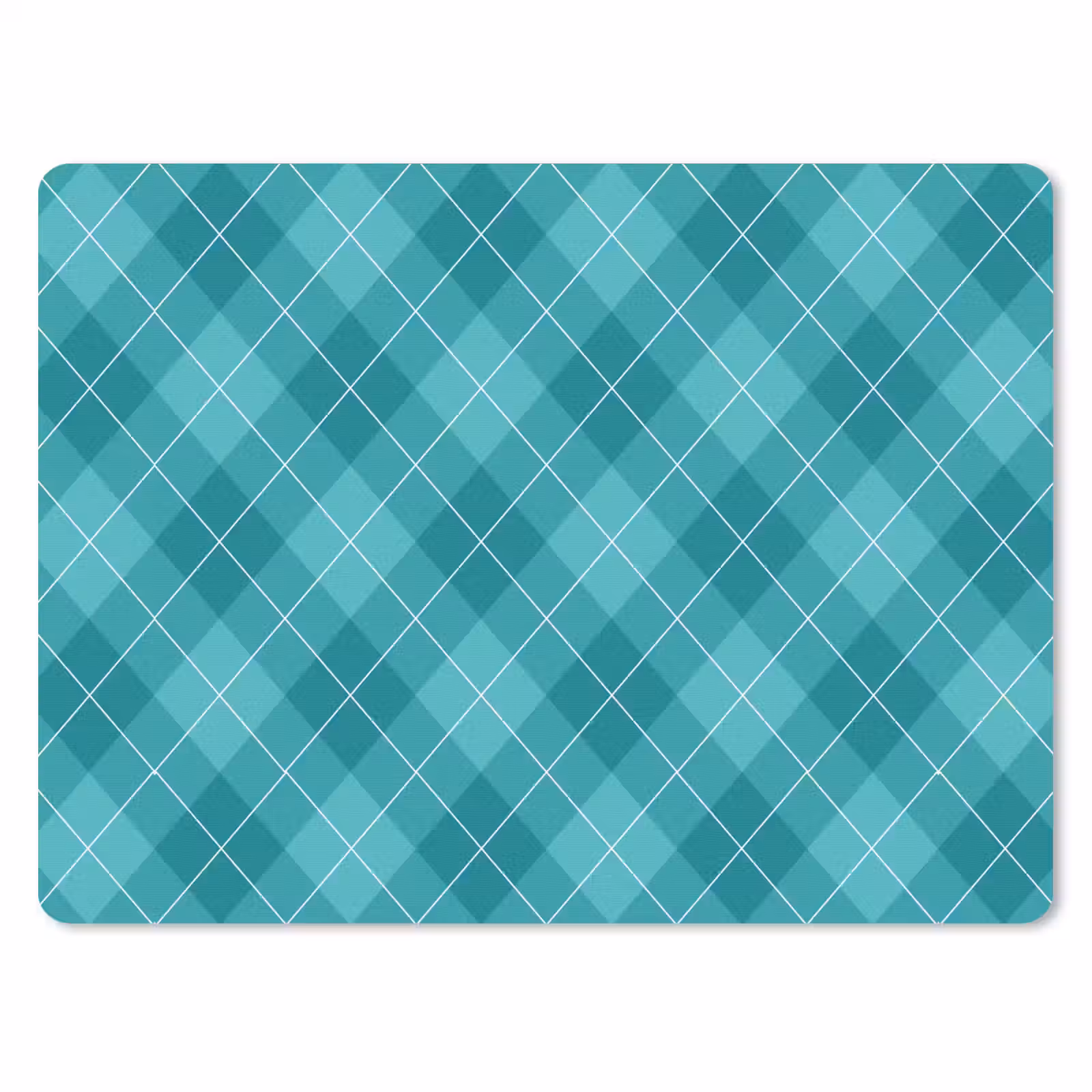 Mauspad - Muster - Diamanten - Blau — 1
