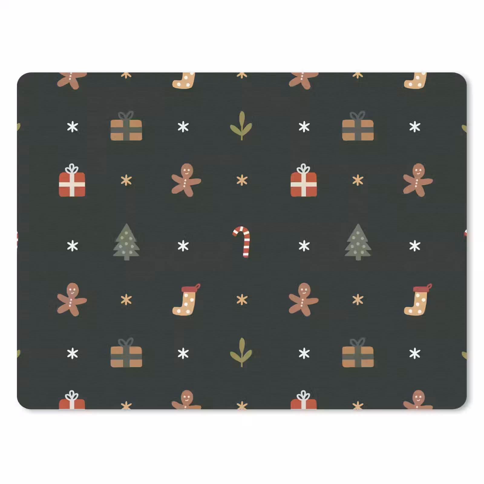 Mauspad - Muster - Weihnachtssymbole - Grün — 1