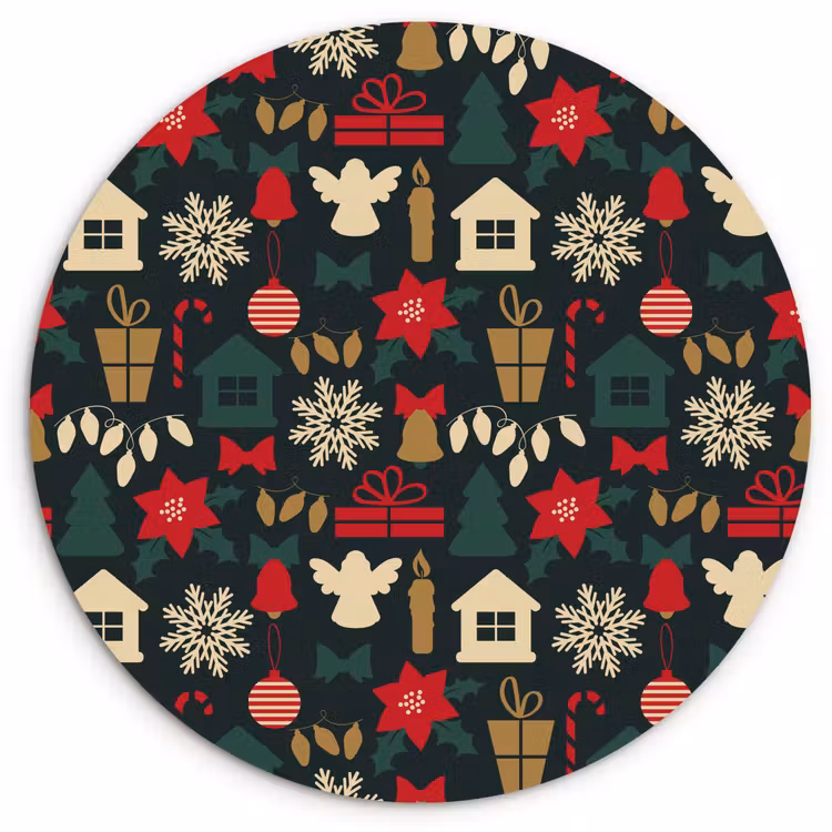 Forexbild Rund - Muster - Weihnachten - Symbole — 1