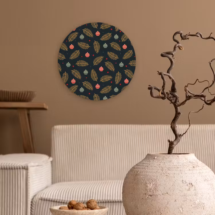 Forexbild Rund - Muster - Weihnachten - Symbole - Grün — 2